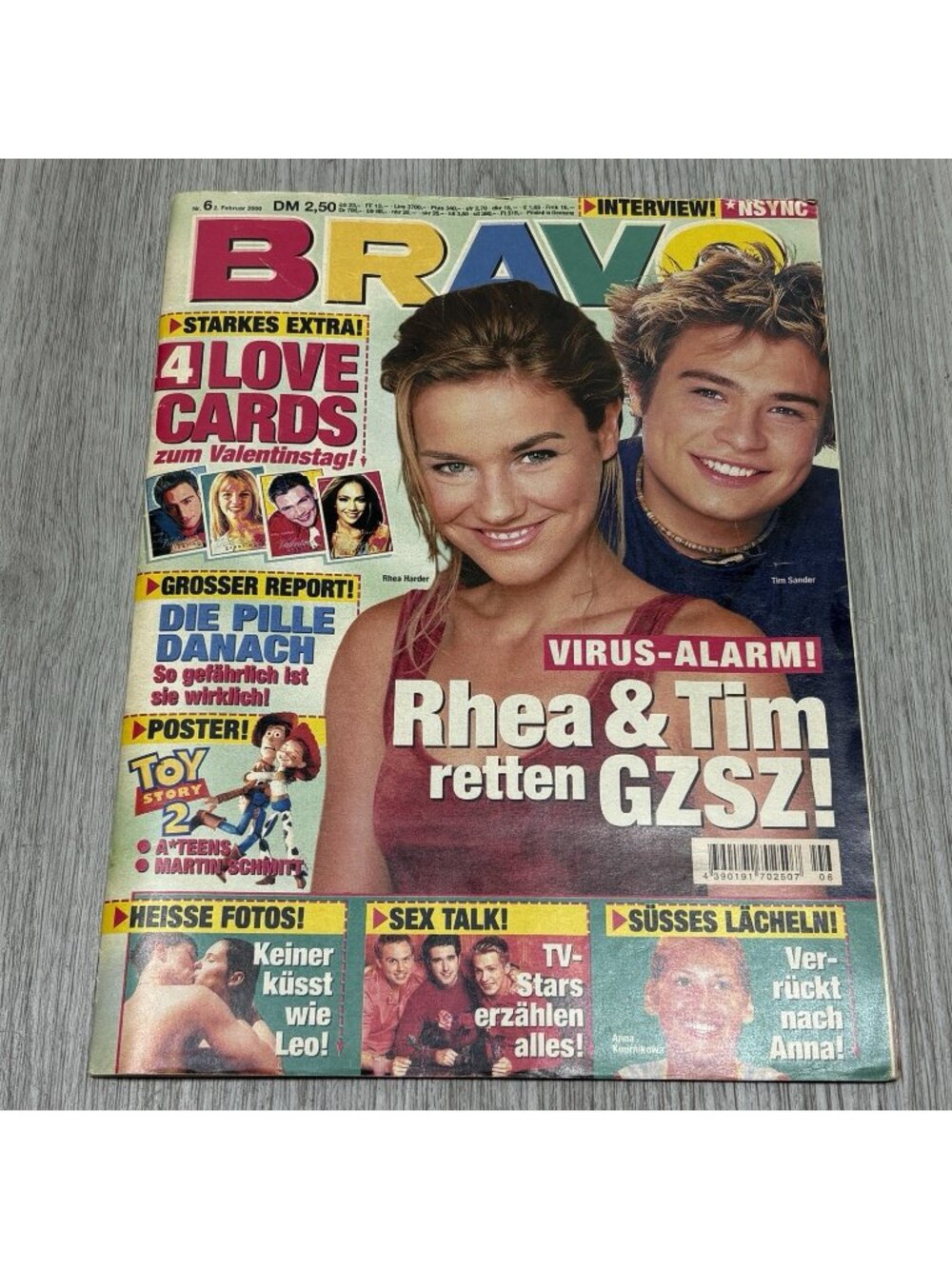 Bravo Magazine #62 February 2000 Toy Story 2 Poster Love Cards Nsync Interview